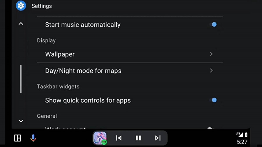 Android Auto güncellemesi