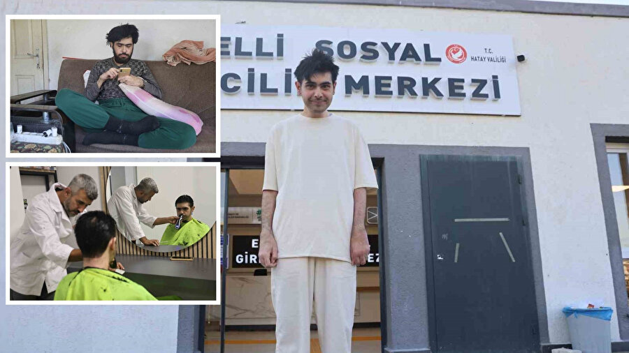 3 yıl sonra duş aldırıldı ve tıraş ettirildi