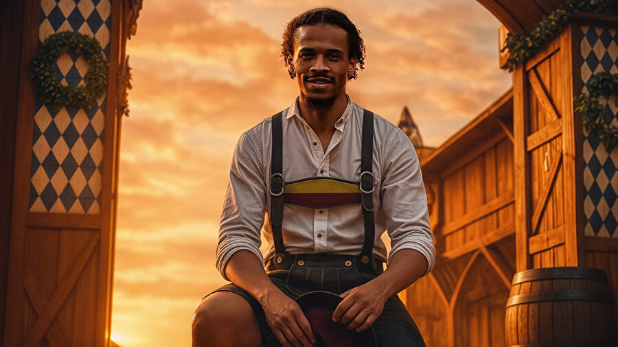Leroy Sane Oktoberfest'te Bayern Münih taraftarıyla tartışmışı: Galatasaray'dan paylaşım geldi