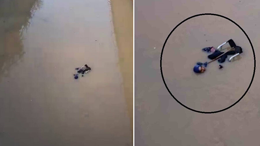 Suyla dolu alt geçitte ölümle burun buruna gelen engelli yaşlı kadını itfaiye kurtardı.