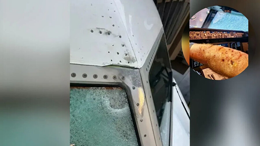 Amerika'da trilyonda bir ihtimal: Yolcu uçağına çarptı, pilot yaralandı