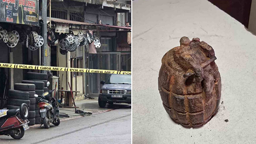 10 yaşındaki çocuk el bombası buldu.