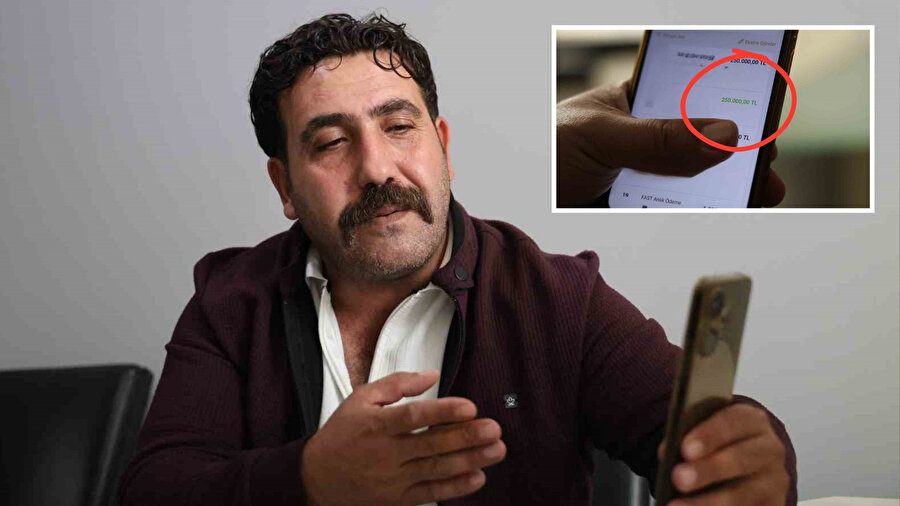 Yanlışlıkla gelen çeyrek milyon lirayı iade etti