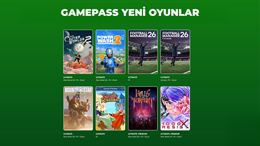 Game Pass oyunları