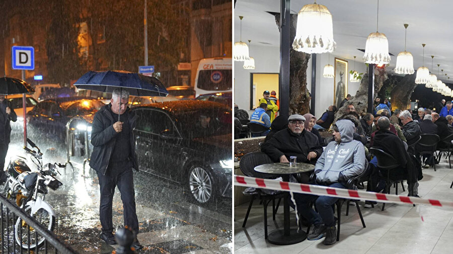 Sındırgı’da 6.1’lik depremin ardından sağanak: Vatandaşlar gece zor anlar yaşadı... Ekipler yağmur altında çalışıyor