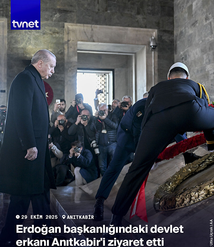Cumhurbaşkanı Erdoğan Anıtkabir’de