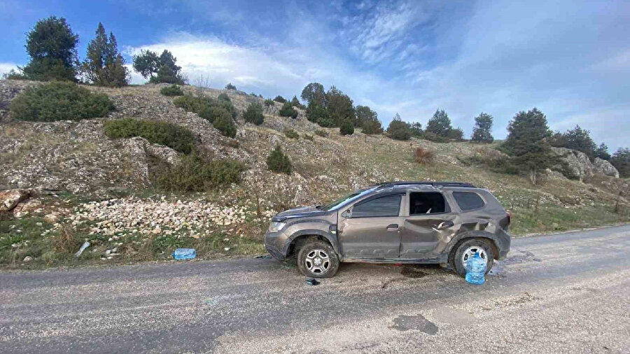 Bilecik’te takla atan araçta 2 kişi yaralandı. 