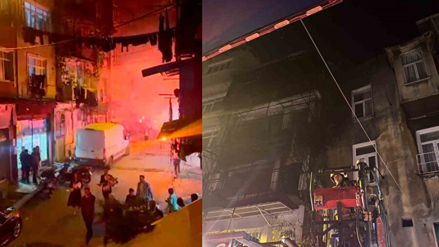 Patlatılan havai fişekler evi yaktı