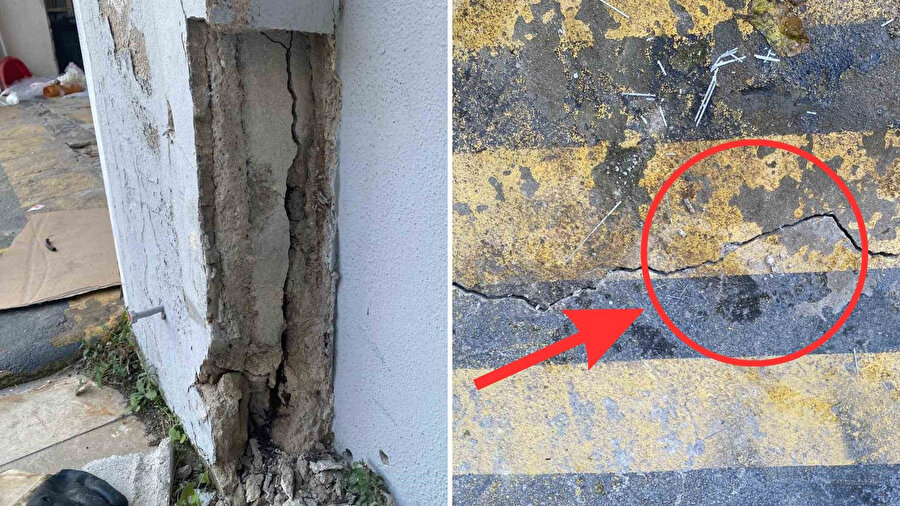 İnşaat çalışması sırasında sarsıntı oluştu