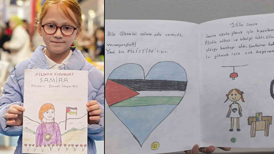 Filistinli çocuklar için kitap yazdı