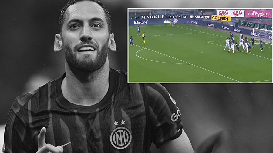 Hakan Çalhanoğlu'ndan yılın asisti! Hellas Verona-Inter maçında Puskas ödüllük gol