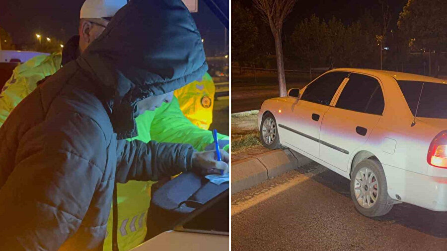 Kayseri’de akılalmaz olay: Kaza yapan sürücü uykusuna devam etti