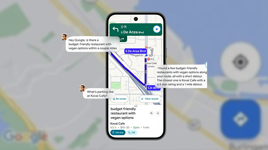 Google haritalar Gemini