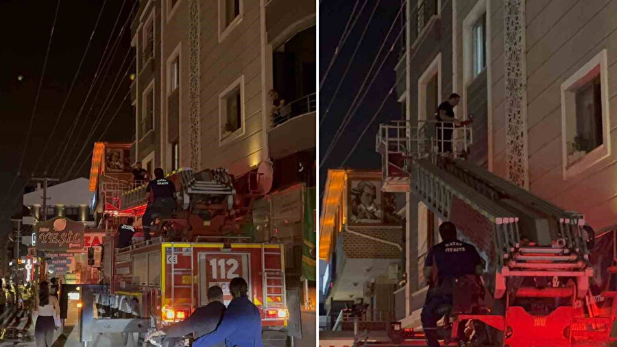  Kapının kapanmasıyla evde mahsur kalan bebek için itfaiye ekipleri zamanla yarıştı .