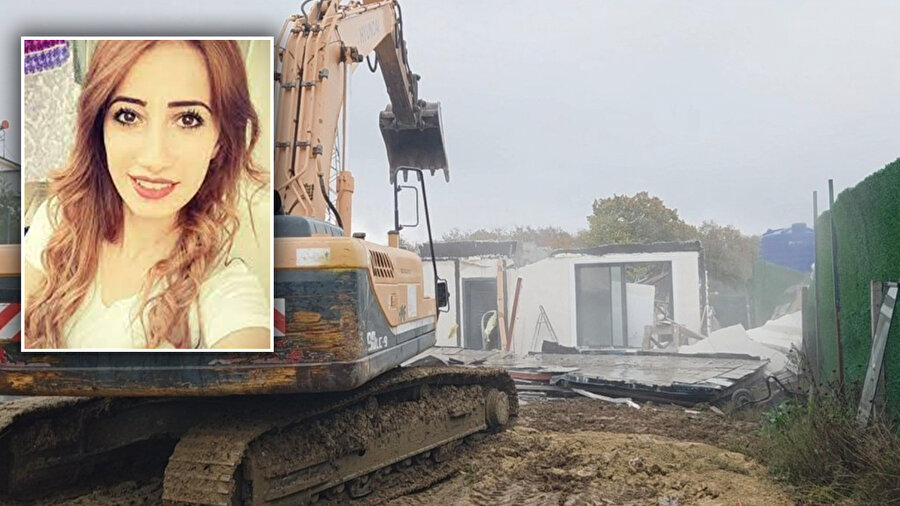 Sinem Çeşim’in öldürüldüğü villa yıkıldı: Katil zanlısı hâlâ aranıyor