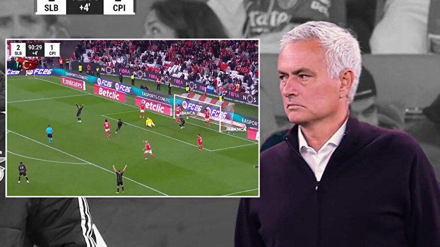 Benfica'da Mourinho laneti: Son dakikada yıkıldılar | Maç sonunda hakemin üzerine yürüdü
