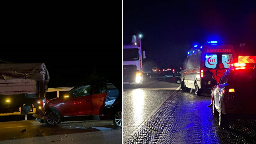 Bursa’da zincirleme kaza! Yağış yolları kayganlaştırdı, 4 araç birbirine girdi