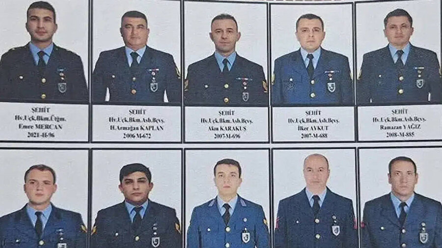 Şehitlerimizin isimleri