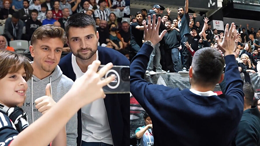 Beşiktaş taraftarından Ersin Destanoğlu'na destek