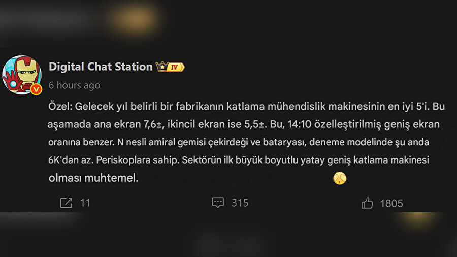 Huawei katlanır telefonlar