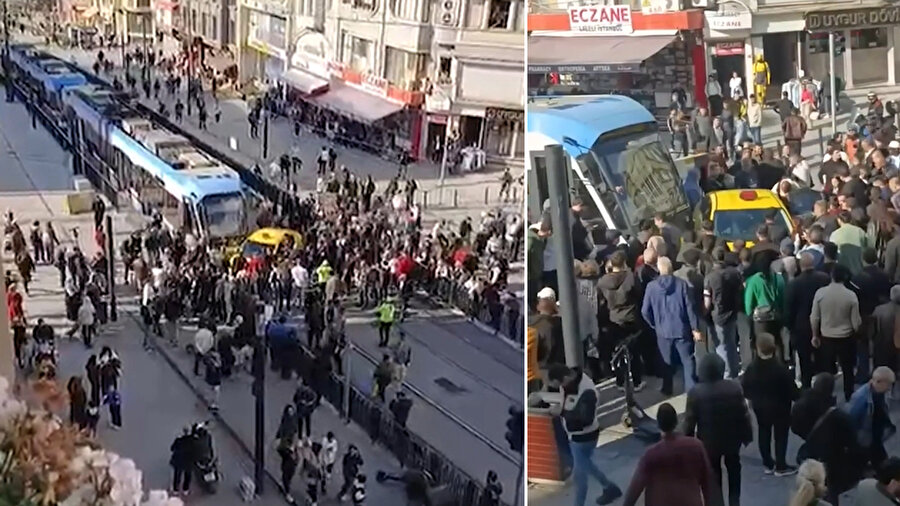 İstanbul'da tramvay kazası