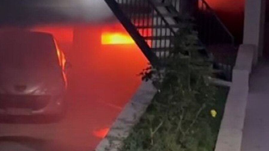 Kahramanmaraş’ta elektrikli otomobil alev alev yandı