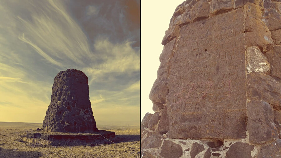 Kars'ta dağın zirvesinde gizemli yapı! Üzerindeki yazıların anlamı çözülemiyor: Define avcılarının yeni gözdesi...