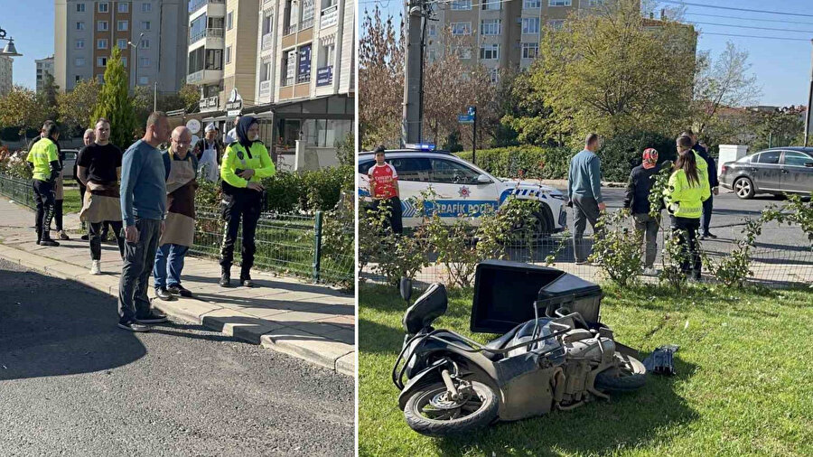 Tekirdağ’da feci kaza: Motosiklet ile otomobil çarpıştı... Motosiklet lokantanın bahçesine uçtu