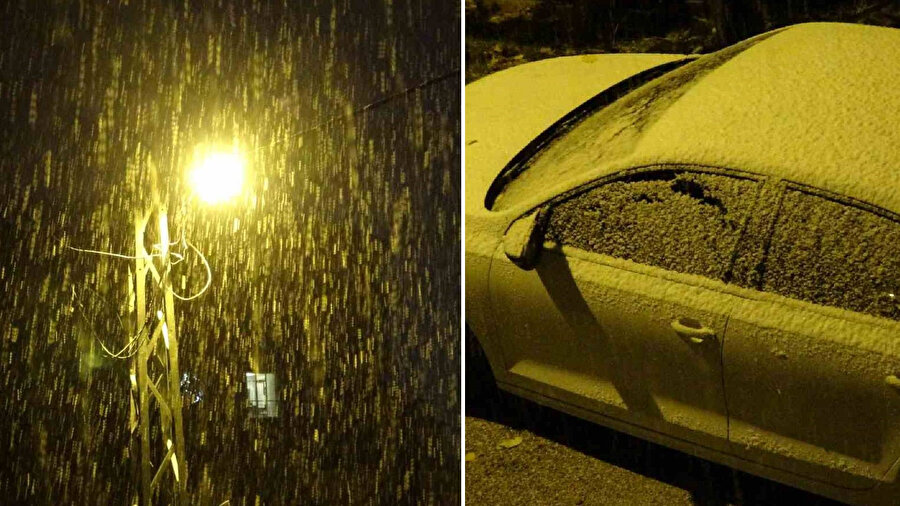 Bitlis’te mevsimin ilk karı yağdı.