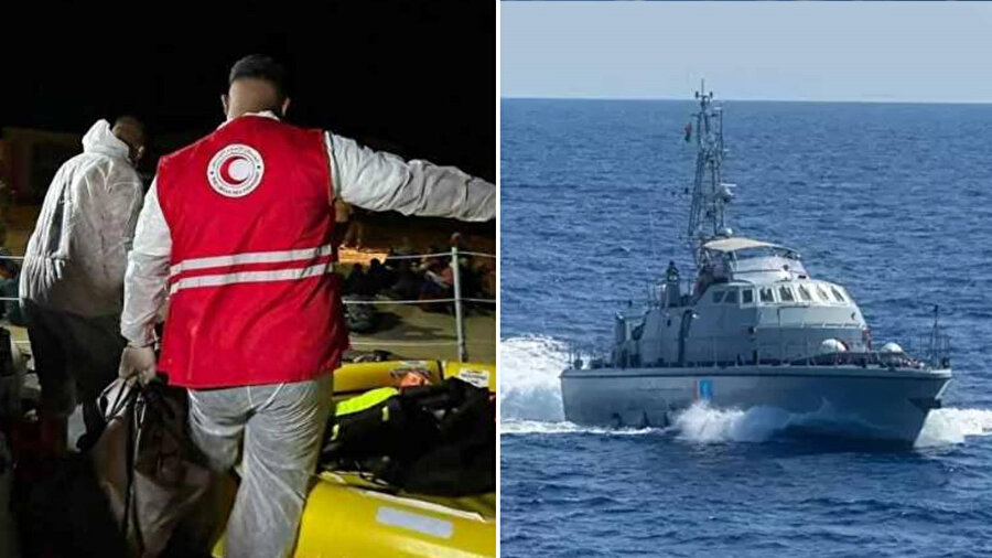 Akdeniz’de göçmenleri taşıyan iki tekne alabora oldu.