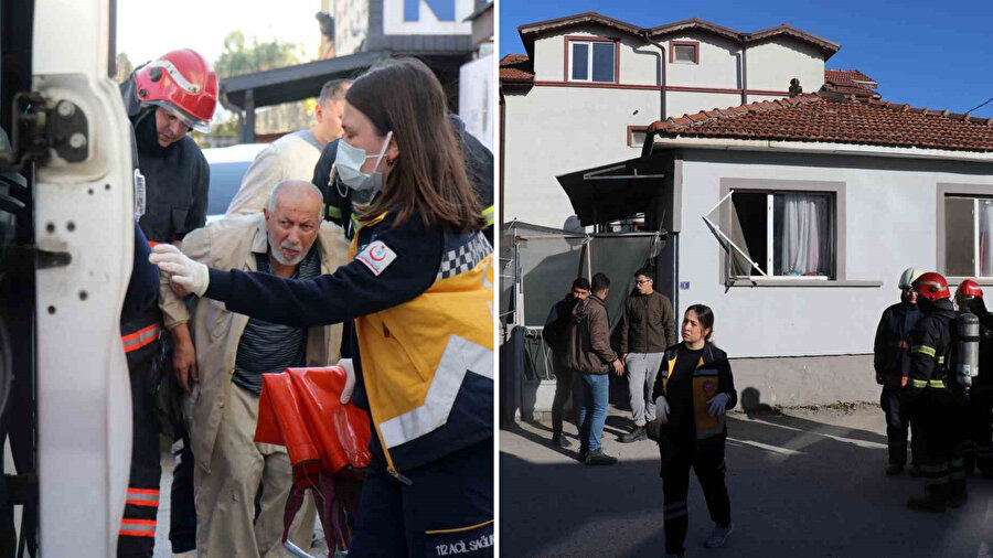 Dumanlar evi sardı, komşular seferber oldu: Engelli aile son anda dışarı çıkarıldı