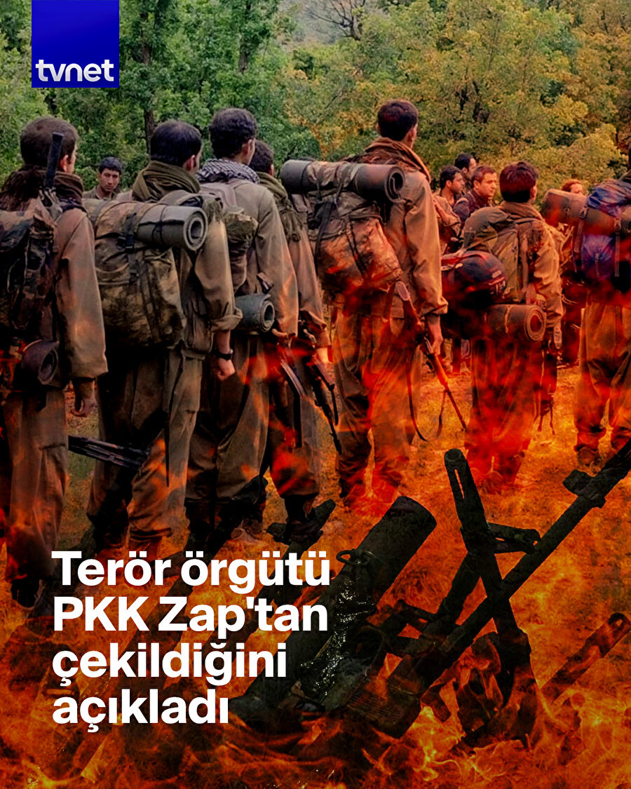 Zap bölgesinden çekildiklerini açıkladılar