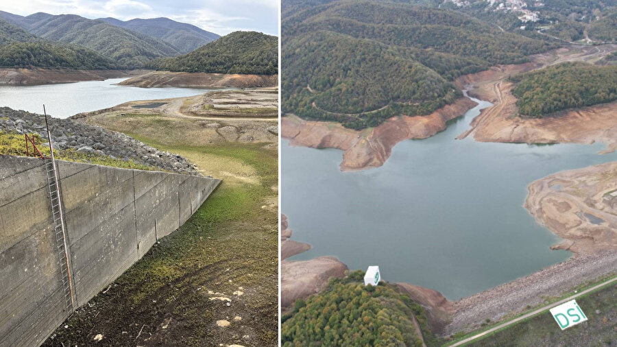 Yalova'nın su ihtiyacını karşılayan Gökçe Barajı'nda su seviyesi yüzde 10'a geriledi.