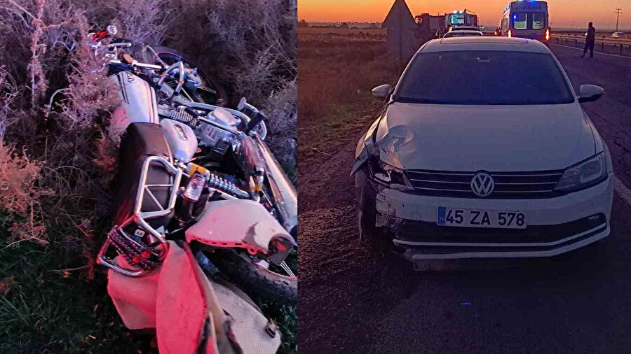 Mardin’de feci kaza: Otomobil ile motosiklet çarpıştı, 4 kişi yaralandı