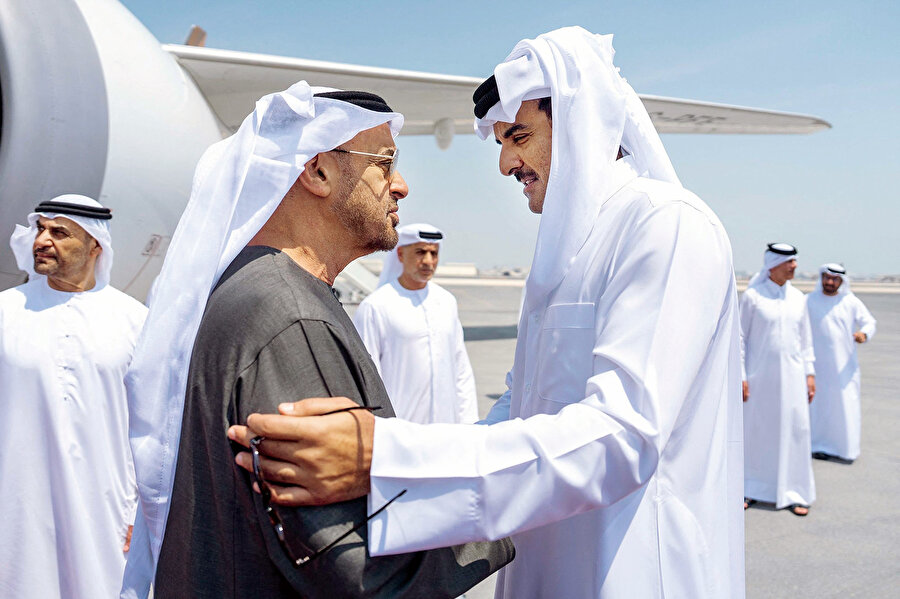 el Nahyan ve Şeyh Temim.