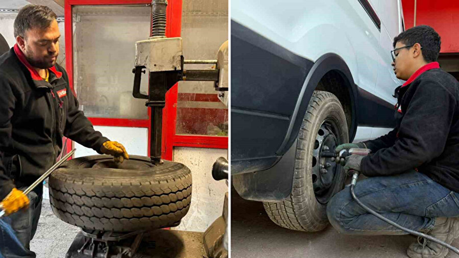 Son tarihi kaçırmayın: Kış lastiği zorunluluğu başladı, lastikçilerde uzun kuyruk oluştu