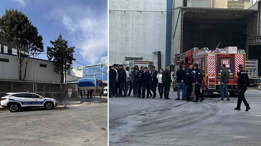 Konya’da fabrikada gaz sıkışması sonucu parlama. 