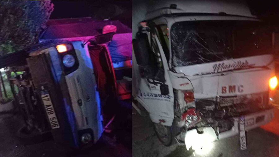 Balıkesir’de kamyon ile kamyonet çarpıştı: Bir ölü, bir yaralı