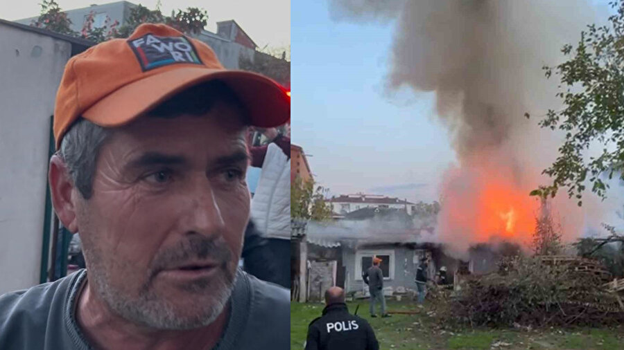 Tekirdağ Ergene’de soba yangını: Gecekondu küle döndü