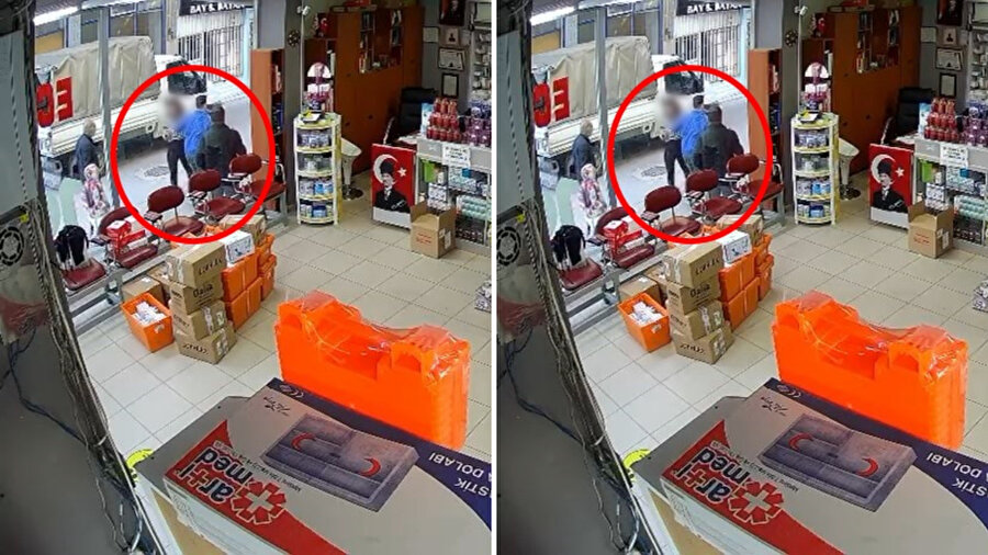 Dehşet anları kameraya yansıdı