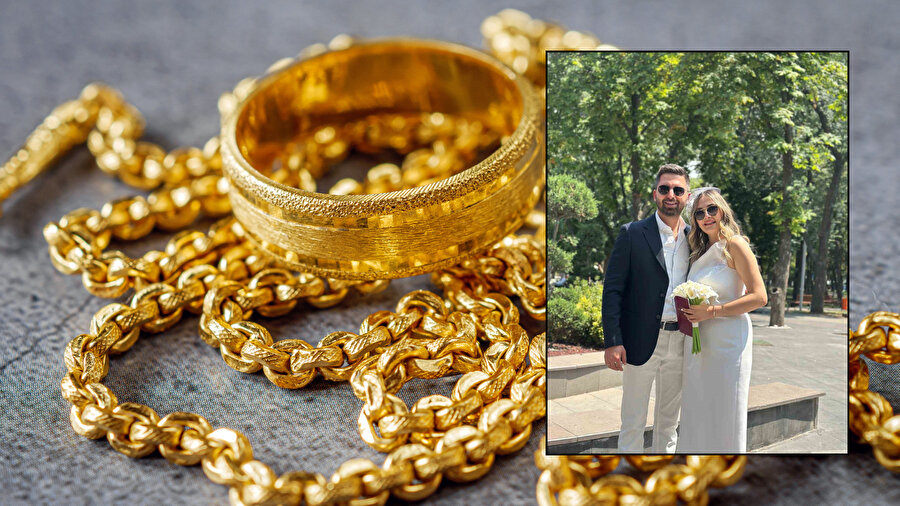 Düğün takılarını hırsızlara kaptırdılar