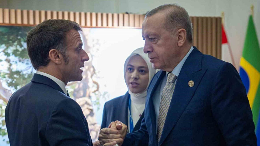 Cumhurbaşkanı Erdoğan ve Fransa Cumhurbaşkanı Macron