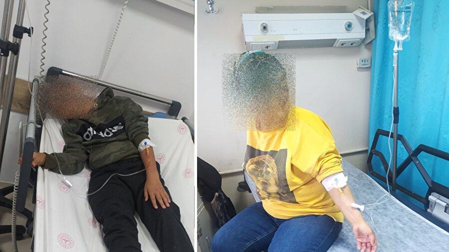 Anne ile oğlu hastanelik oldu
