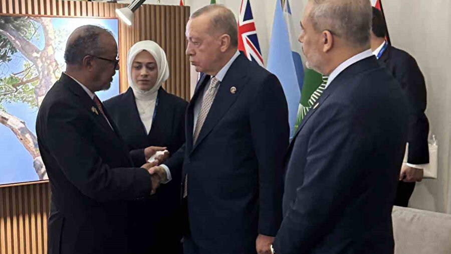 Cumhurbaşkanı Erdoğan, DSÖ Genel Direktörü Tedros’u kabul etti