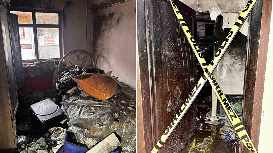 Gece yarısı dehşeti! Bir apartmanı ayağa kaldıran olay kamerada