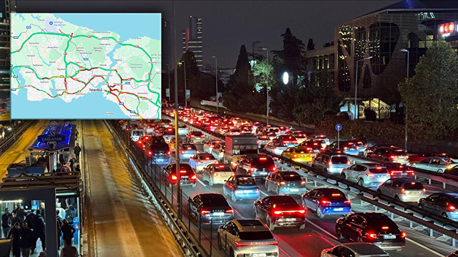 İstanbul’da yağış yine felç etti: Yoğunluk sabah saatlerinde yüzde 90'a ulaştı!