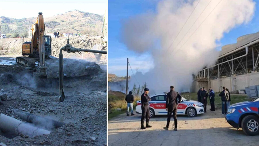Aydın’da jeotermal akışkan iletim hattında patlama