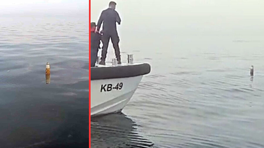 Denizde roket motoru bulundu