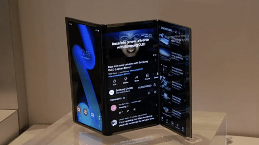Samsung üçe katlanır