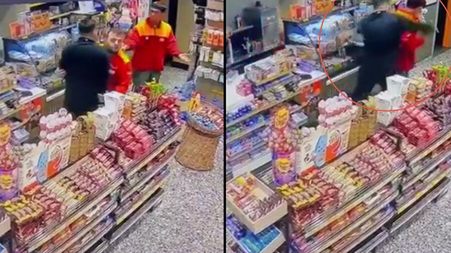 Alkollü müşteri personeli darp etti